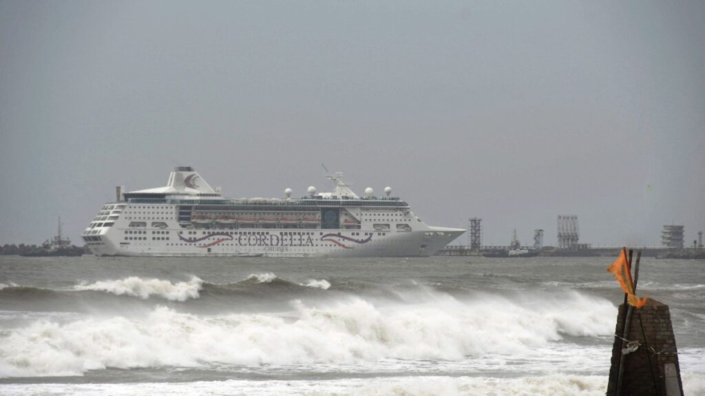Cordelia Empress entering Visakhapatnam harbour in an archive photograph dated 10 August 2022.