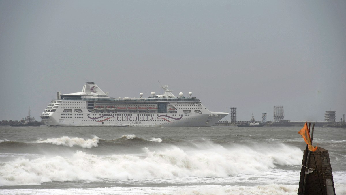 Cordelia Empress entering Visakhapatnam harbour in an archive photograph dated 10 August 2022.