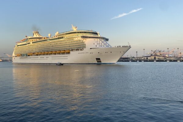 Navigator of the Seas departing San Pedro, California, in December 2025; archive photograph.